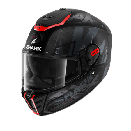 SHARK-SPARTAN-RS-HE8113-KAR-STINGREY-Nero-Rosso-Opaco-Lato