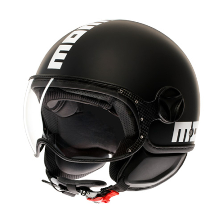 MOMO-FIGHTER-CLS-Nero-Opaco-Fronte