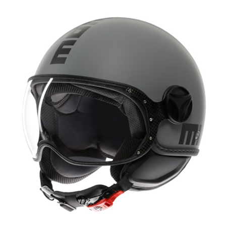 MOMO-FIGHTER-CLS-Grigio-Nero-Opaco-Fronte