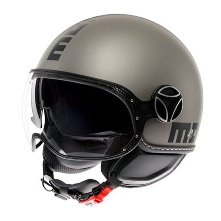 MOMO-FIGHTER-EVO-Titanio-Nero-Opaco-Fronte