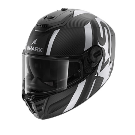 SHARK-SPARTAN-RS-CARBON-SHAWN-MAT-HE8156-DKS-Grigio-Bianco-Lato