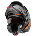 SCHUBERTH-E2-EXPLORER-ARANCIO-Aperto