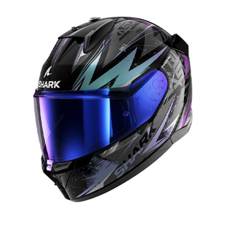 SHARK-D-SKWAL3-BLAST-R-HE0920-KGX-Nero-Verde-Glitter-Fronte