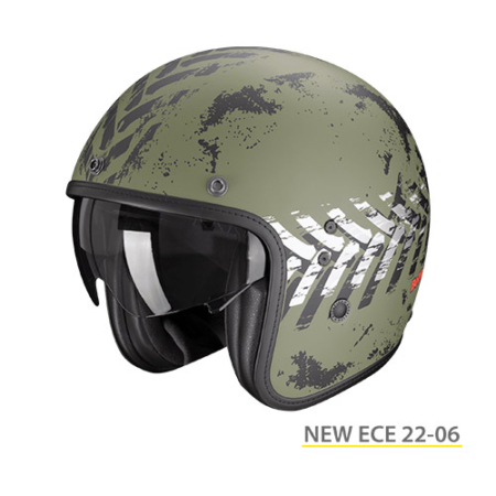 SCORPION-BELFAST-EVO-NEVADA-78-427-319-Verde-Opaco-Argento-Fronte