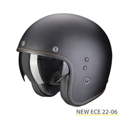 SCORPION-BELFAST-EVO-SOLID-78-100-10-Nero-Opaco-Fronte
