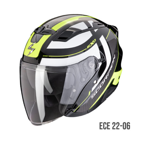 SCORPION-EXO-230-PUL-23-454-141-Nero-Giallo-Neon-Fronte