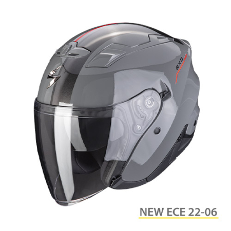 SCORPION-EXO-230-SR-23-388-246-Grigio-Cemento-Rosso-Fronte