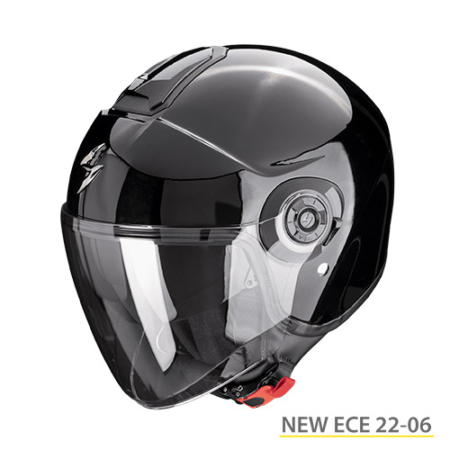 SCORPION-EXO-CITY-II-SOLID-183-100-03-Nero-Lucido-Fronte