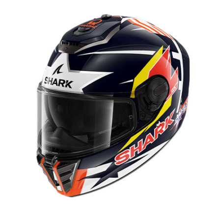 SHARK-SPARTAN-REPLICA-ZARCO-AUSTI-Blu-Rosso-Bianco-Fronte
