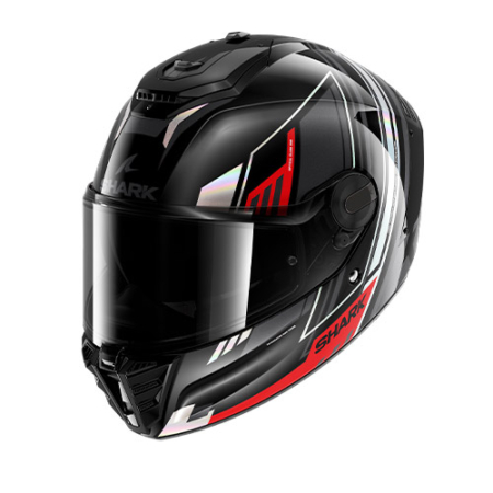 SHARK-SPARTAN-RS-BYRHON-HE8110-KIR-Nero-Iridescent-Rosso-Fronte