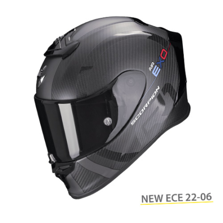 SCORPION-EXO-R1-EVO-CARBON-AIR-MG-110-344-159-Nero-Opaco-Argento-Scuro-Fronte