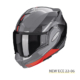 SCORPION-EXO-TECH-EVO-GENRE-118-413-299-Grigio-Nero-Rosso-Fronte