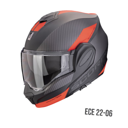 SCORPION-EXO-TECH-EVO-TEAM-118-457-262-Nero-Argento-Rosso-Fronte