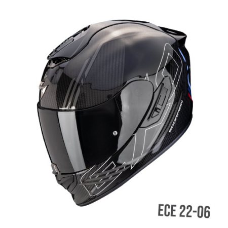 SCORPION-EXO-1400-EVO-II-CARBON-AIR-Reika-140-432-322-Nero-Argento-Blu-Fronte