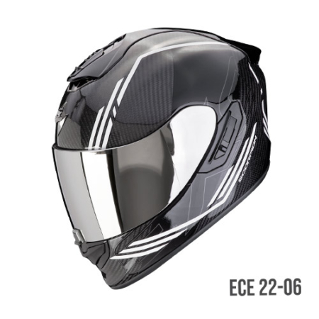 SCORPION-EXO-1400-EVO-II-CARBON-AIR-Reika-140-432-55-Nero-Bianco-Fronte
