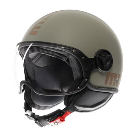 MOMO-FIGHTER-CLS-Flip-Verde-Opaco-Bronzo-Fronte