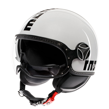 MOMO-FIGHTER-EVO-Bianco-Nero-Lucido-Fronte