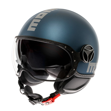MOMO-FIGHTER-EVO-Blu-Avio-Silver-Opaco-Fronte