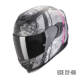 SCORPION-EXO-520-EVO-AIR-FASTA-172-361-320-Nero-Argento-Rosa-Opaco-Fronte