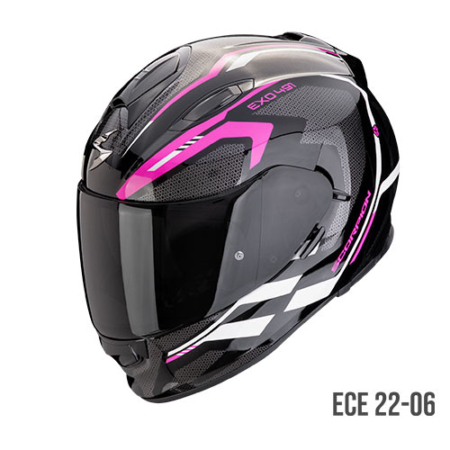 SCORPION-EXO-491-KRIPTA-48-450-334-Nero-Rosa-Bianco-Fronte