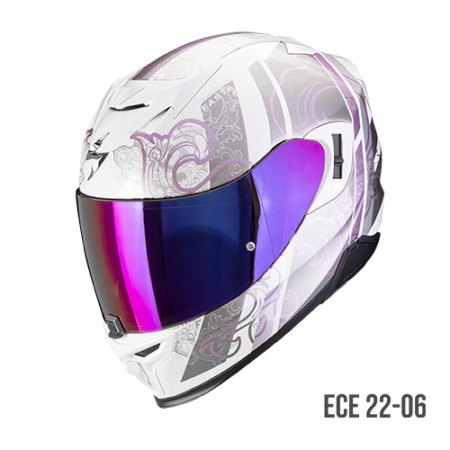 SCORPION-EXO-520-EVO-AIR-FASTA-172-361-321-Bianco-Viola-Fronte