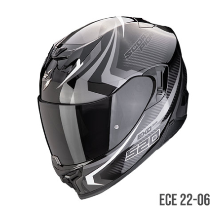 SCORPION-EXO-520-EVO-AIR-TERRA-172-449-332-Nero-Argento-Bianco-Fronte