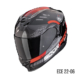SCORPION-EXO-520-EVO-AIR-TITAN-172-448-238-Nero-Metal-Rosso-Fronte